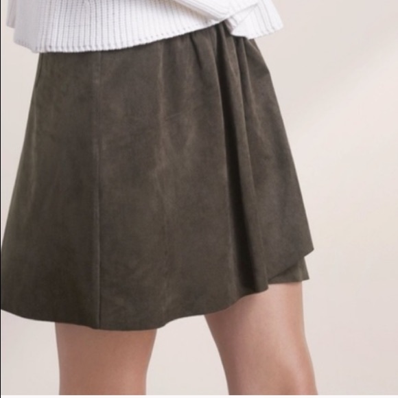 New Wilfred Free Tan Suede Skirt - Picture 6 of 8